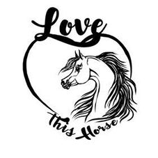 Love This Horse Logo